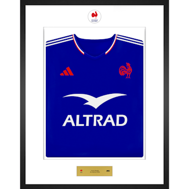 来自France Rugby的Framed Squad Signed Shirt球衣