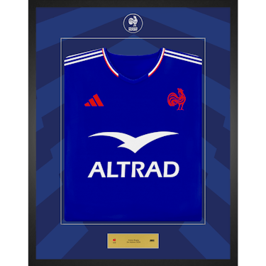 来自France Rugby的Limited Edition Framed Squad Signed Shirt球衣