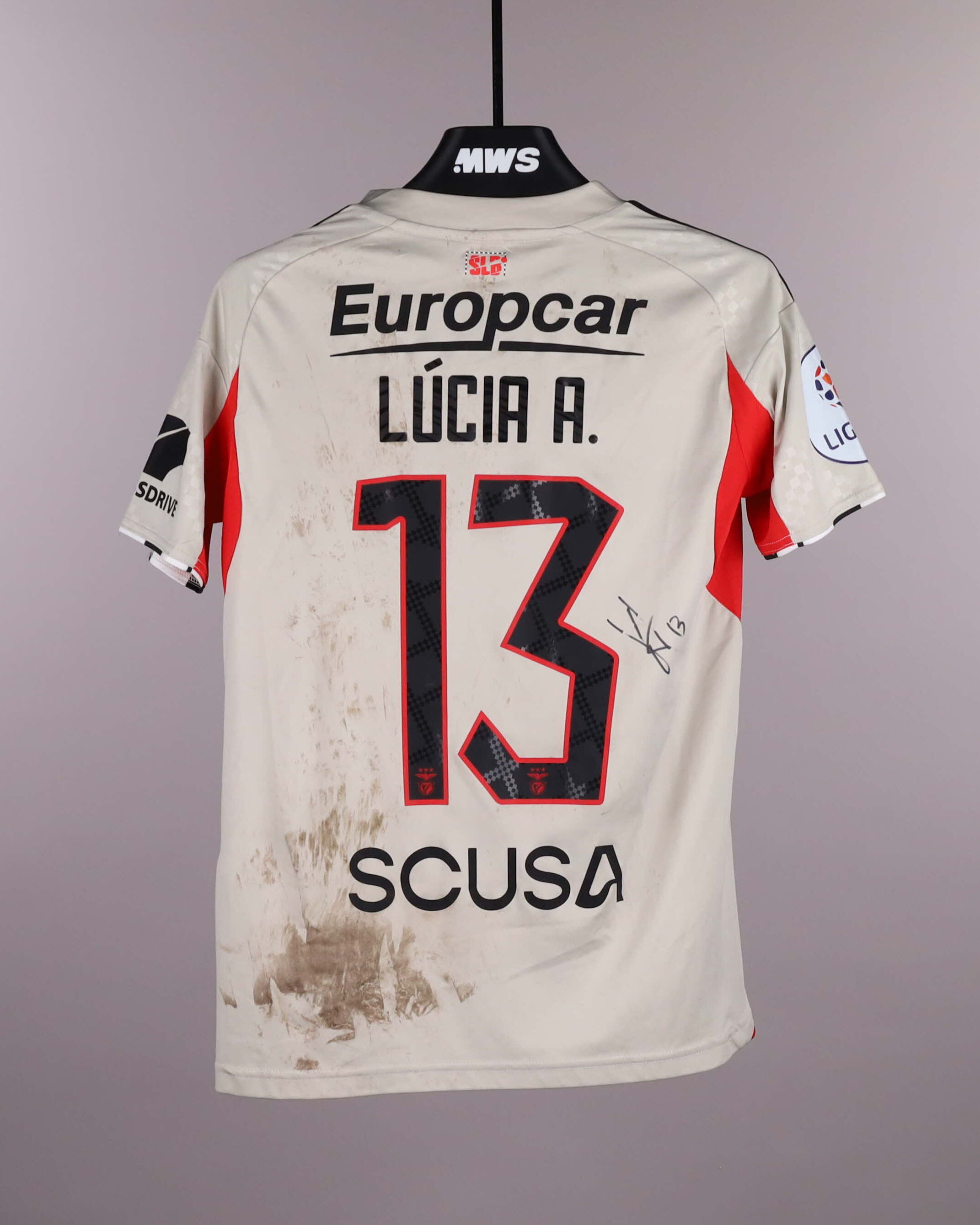 Official SL Benfica W Soccer Game-Worn Jerseys Auctions
