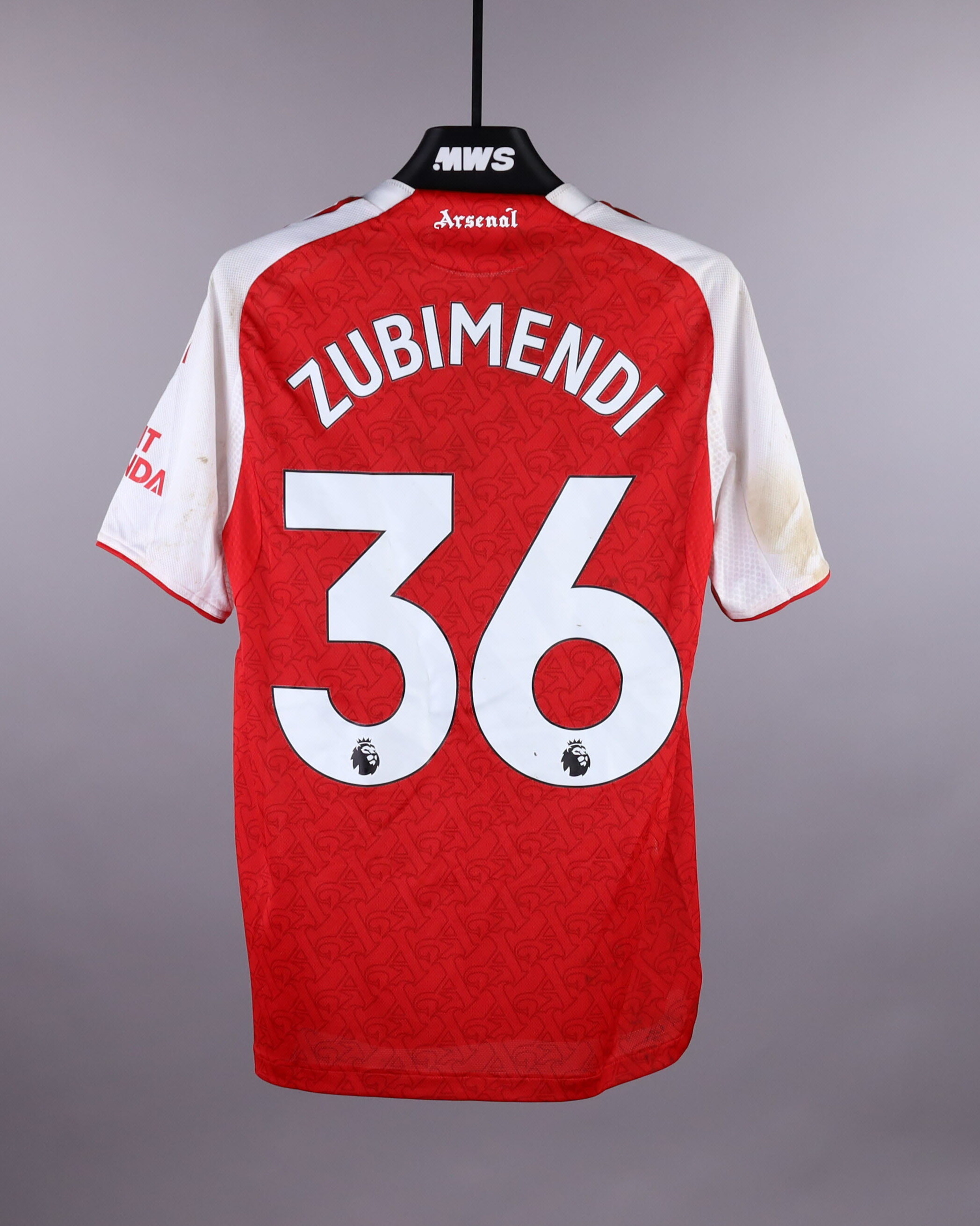Martín Zubimendi | Arsenal - Sunderland | MatchWornShirt