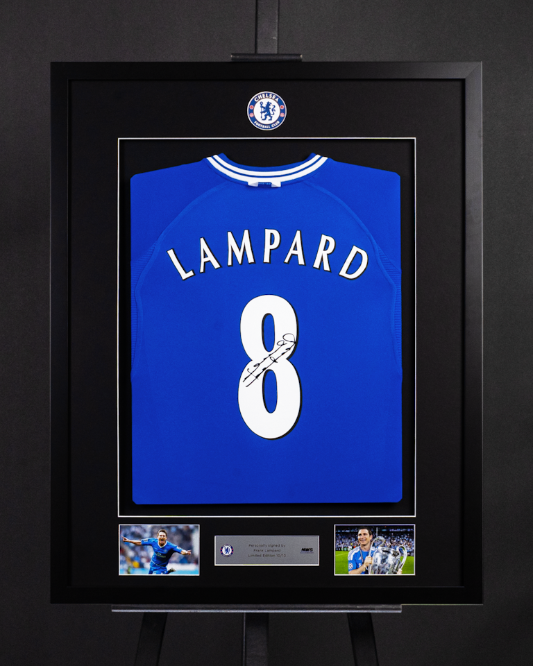 Limited Edition Framed Frank Lampard Shirt - 10