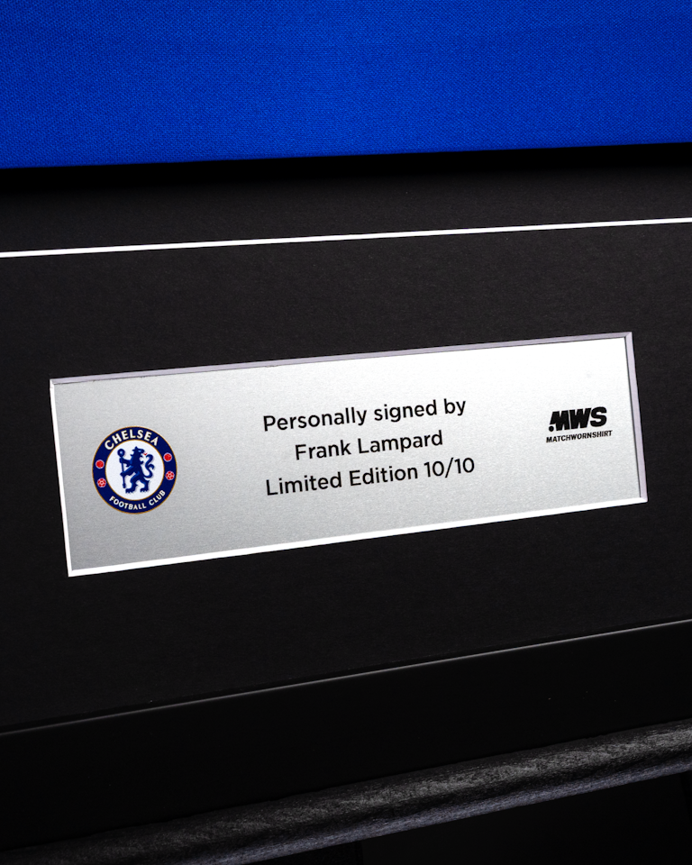 Limited Edition Framed Frank Lampard Shirt - 10