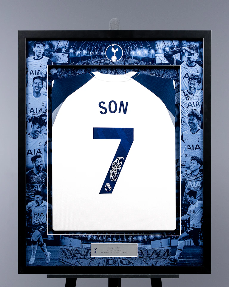 Heung-Min Son Signed Framed Home Shirt 2025/26 Premium | EU