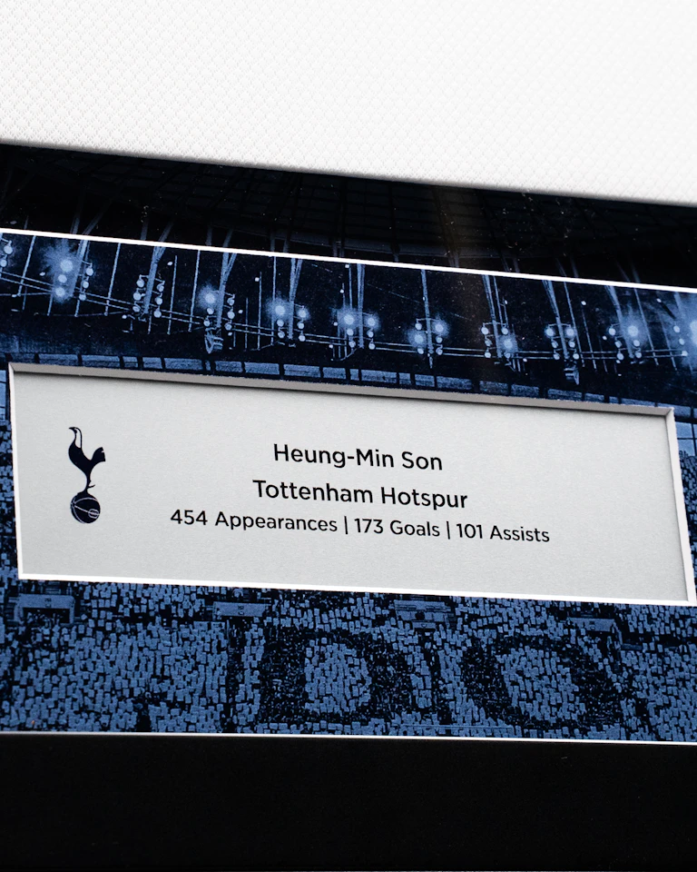 Heung-Min Son Signed Framed Home Shirt 2025/26 Premium | EU