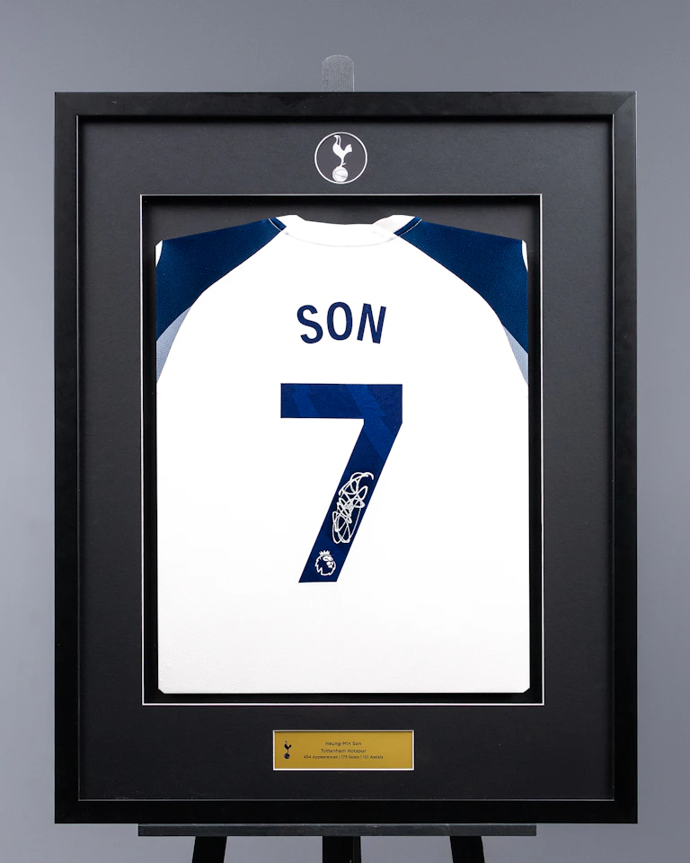 Heung-Min Son Signed Framed Home Shirt 2025/26 Classic | UK