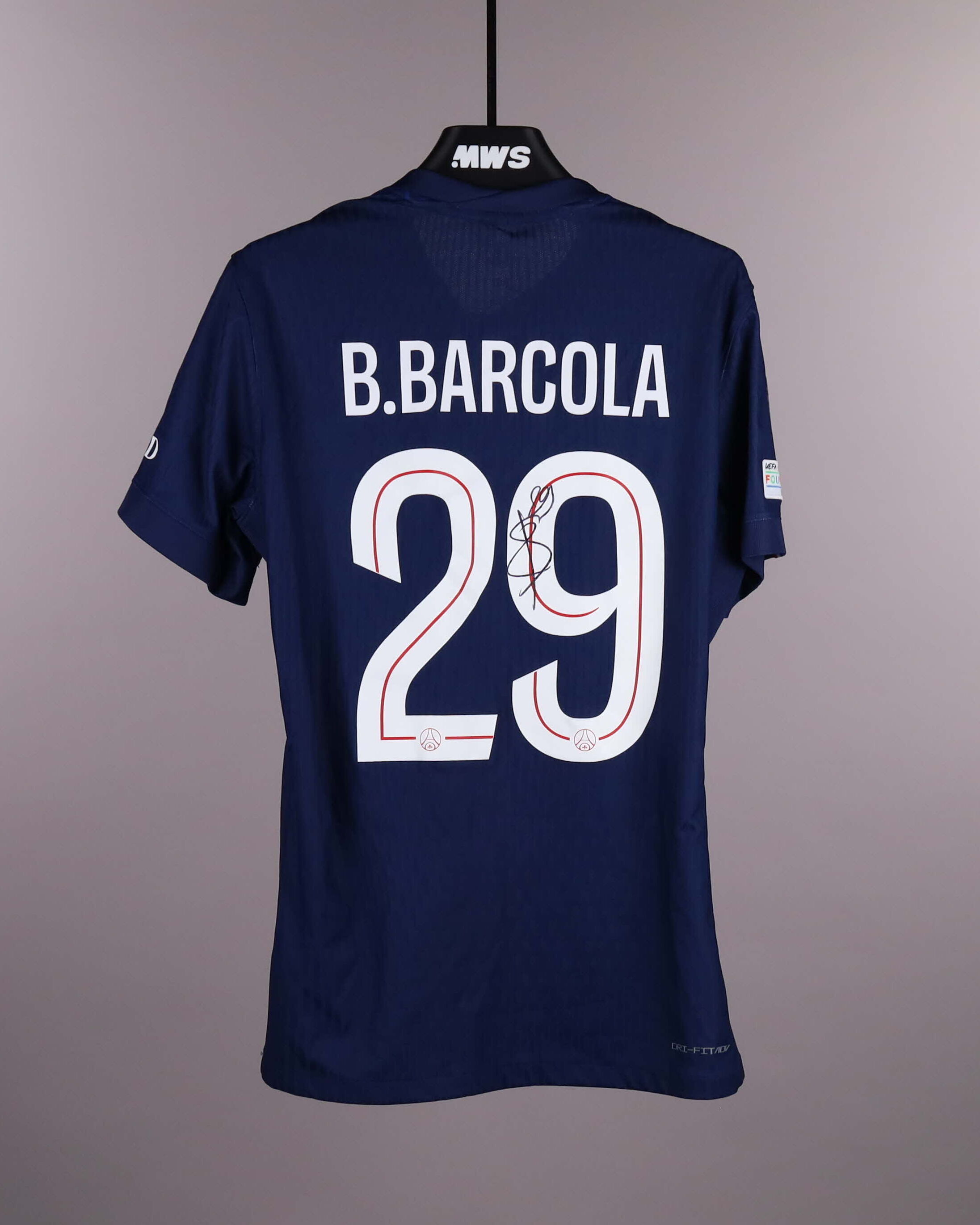 Bradley Barcola Paris Saint-Germain shirt