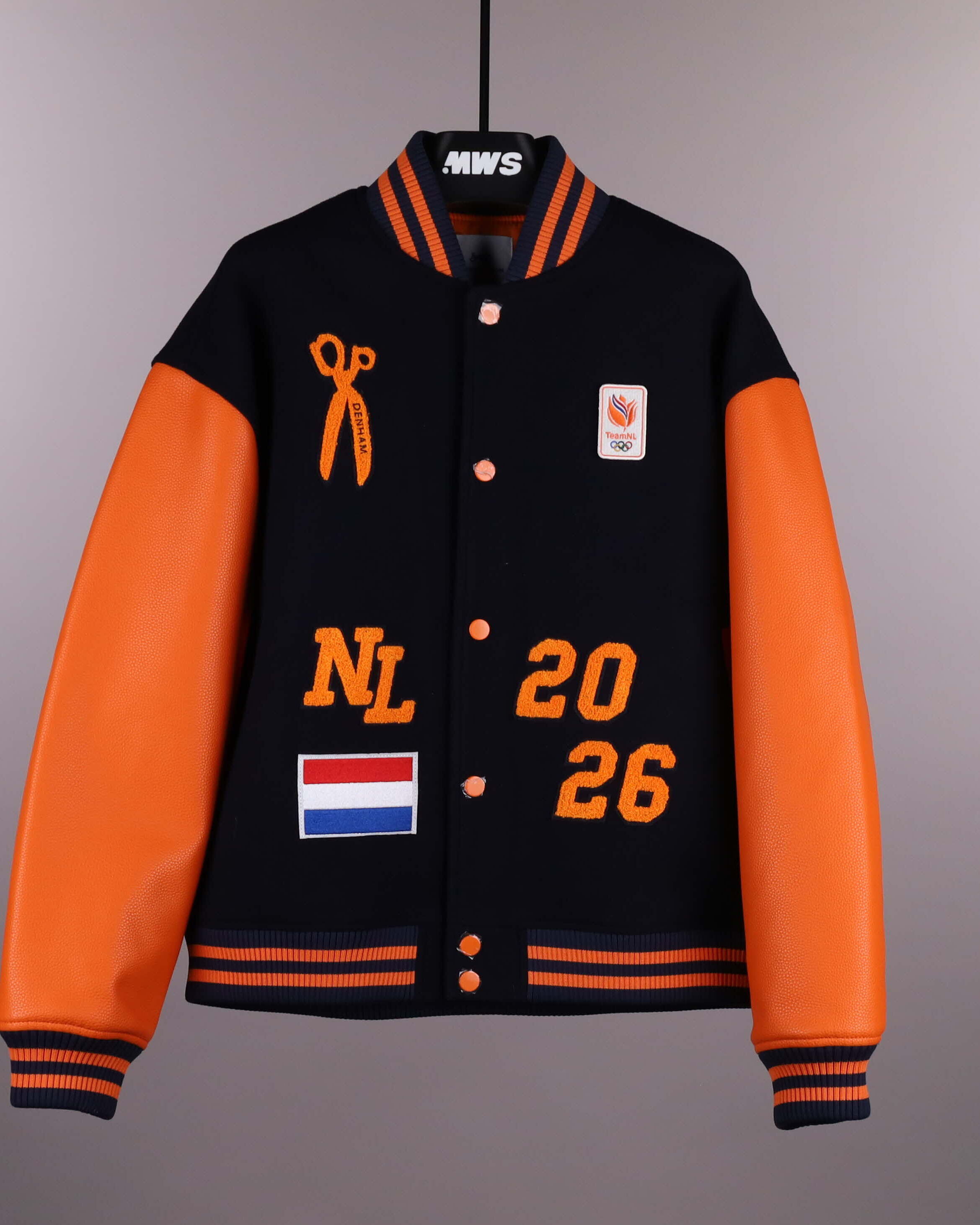 じゃいwe255 DENHAM Riders Blouson Kjeld Nuis | Denham TeamNL Varsity Jacket | MatchWornShirt