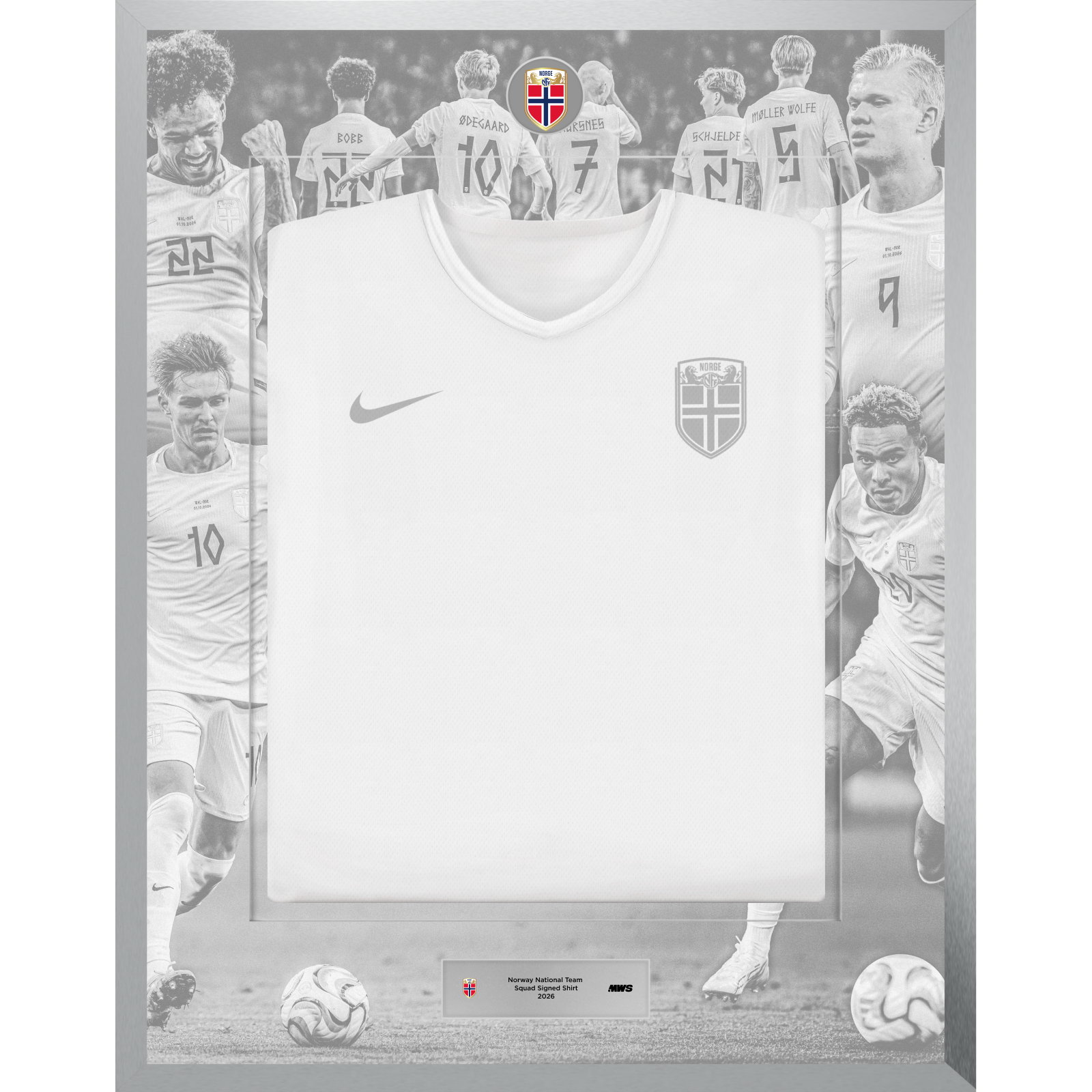 Shirt van Limited Edition Framed Squad Signed Shirt Noorwegen