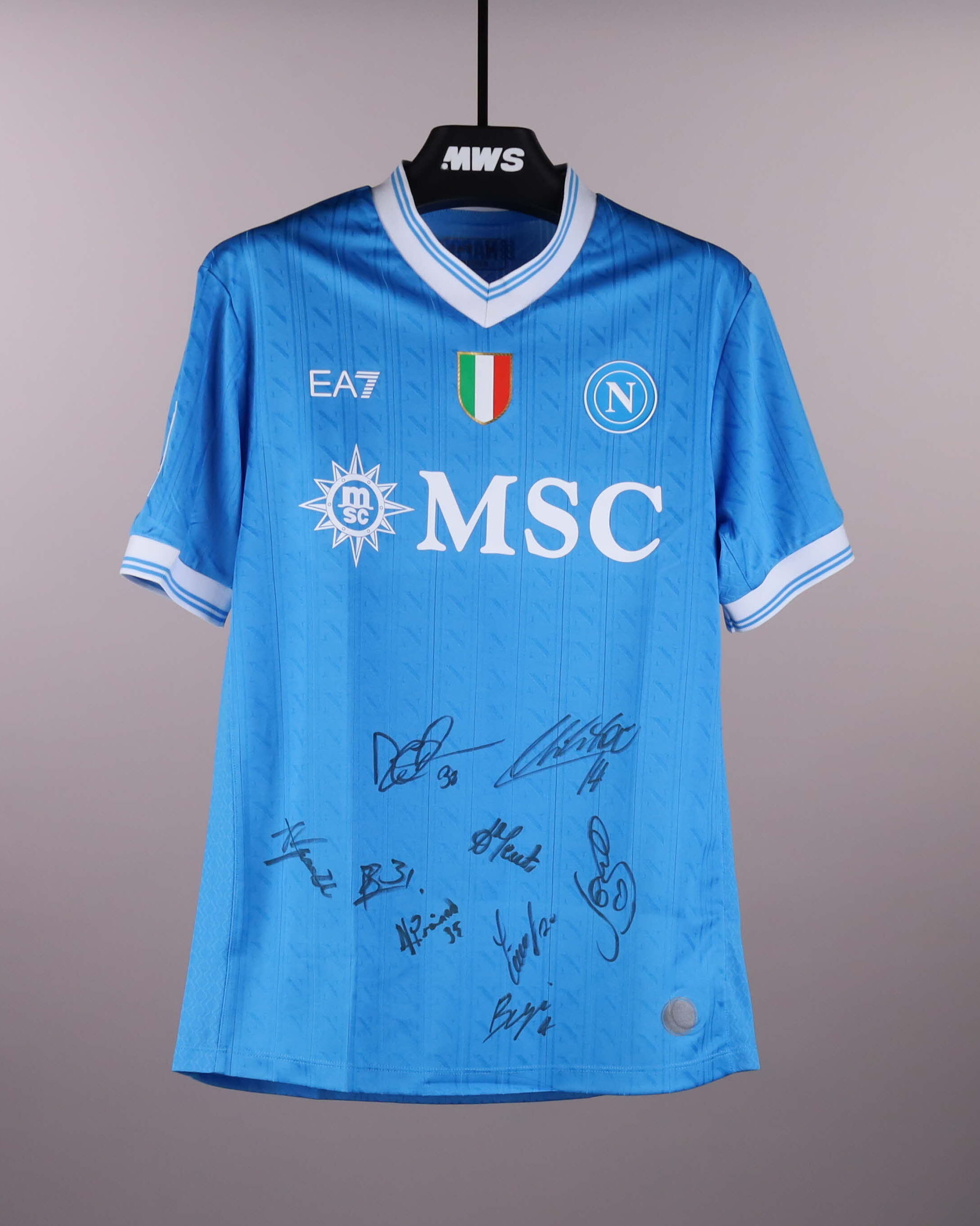 SSCナポリ 24/25 Signed Shirts S Squad Signed Shirt | SSC Napoli | MatchWornShirt
