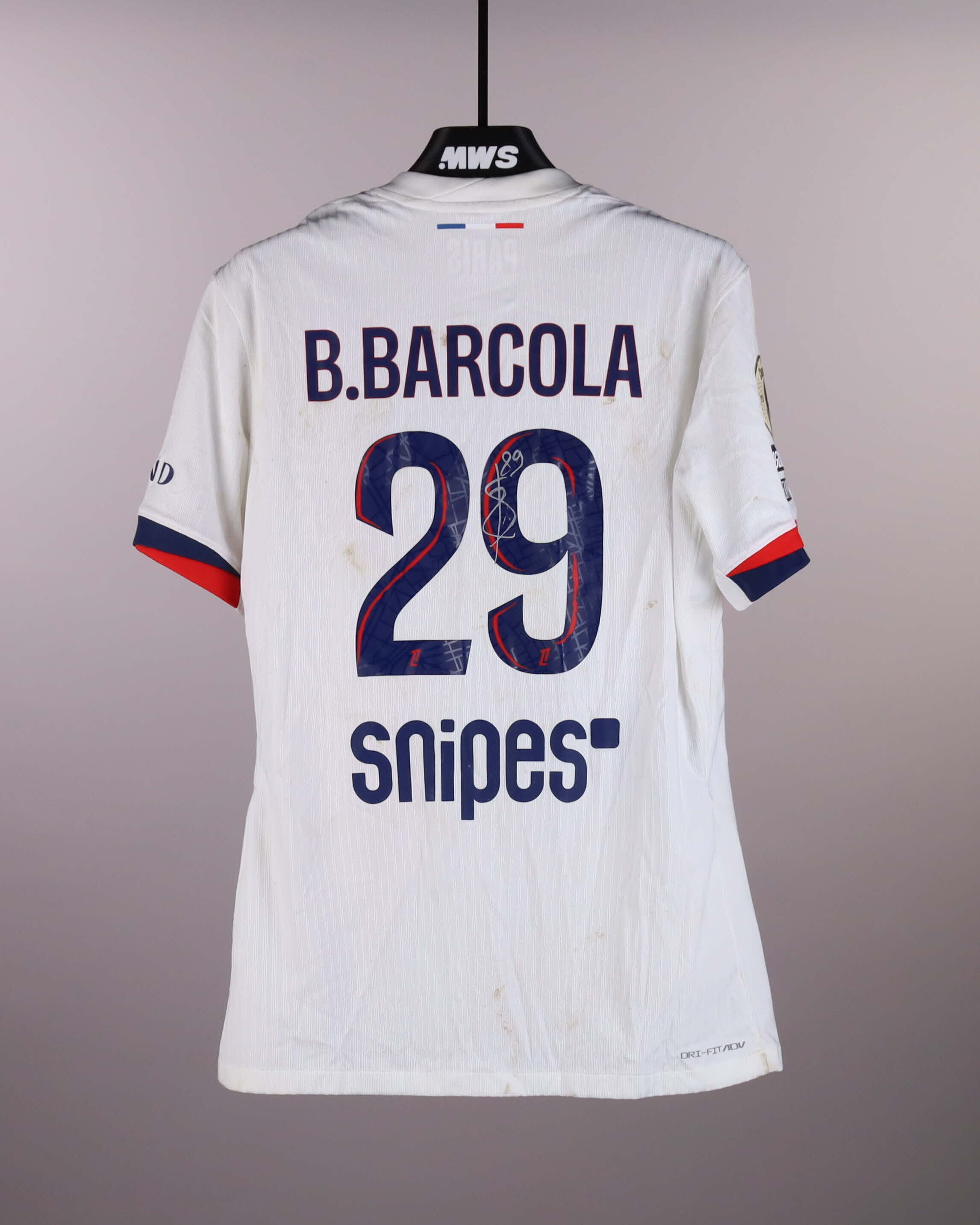 Bradley Barcola Paris Saint-Germain shirt