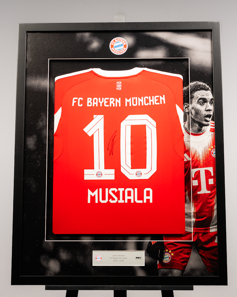 Jamal Musiala | Limited Edition Framed Signed Home Shirt
