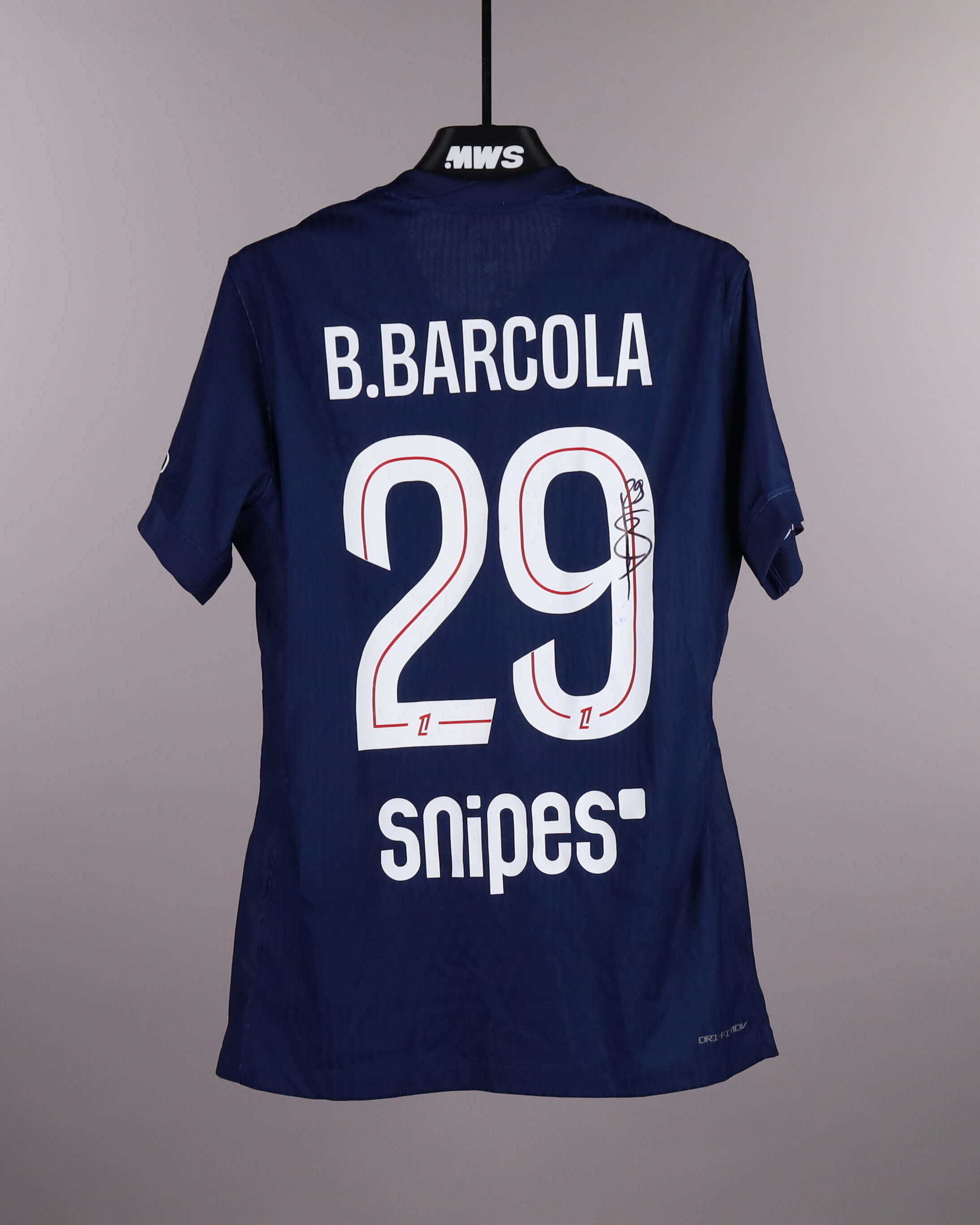Bradley Barcola Paris Saint-Germain shirt