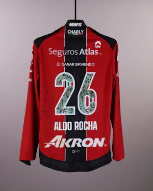 来自Atlas FC的Aldo Paul Rocha González球衣