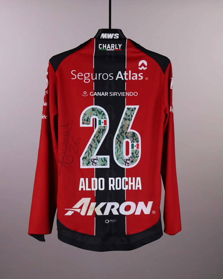 来自Atlas FC的Aldo Paul Rocha González球衣