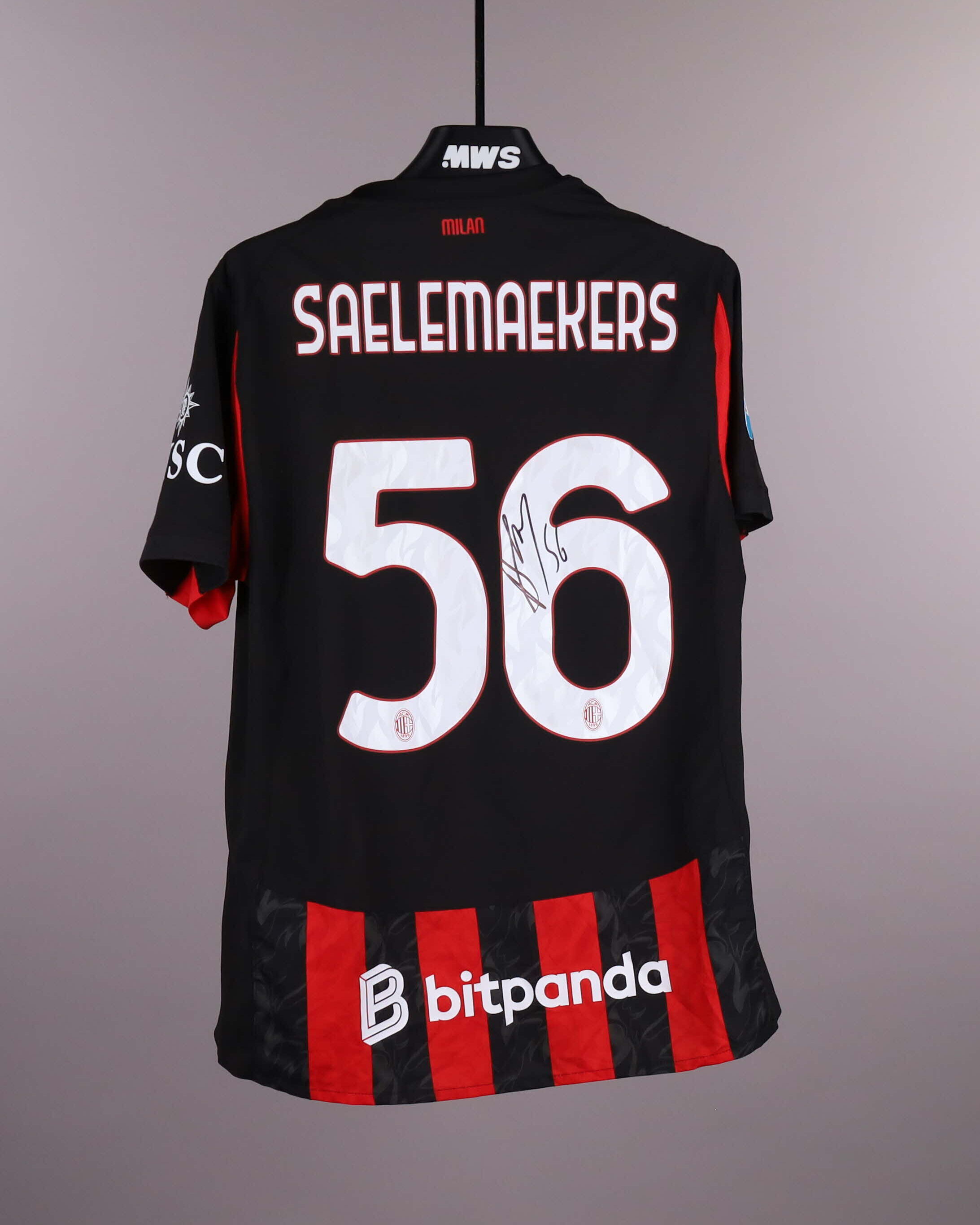 Alexis Saelemaekers | AC Milan - FC Inter Milan | MatchWornShirt