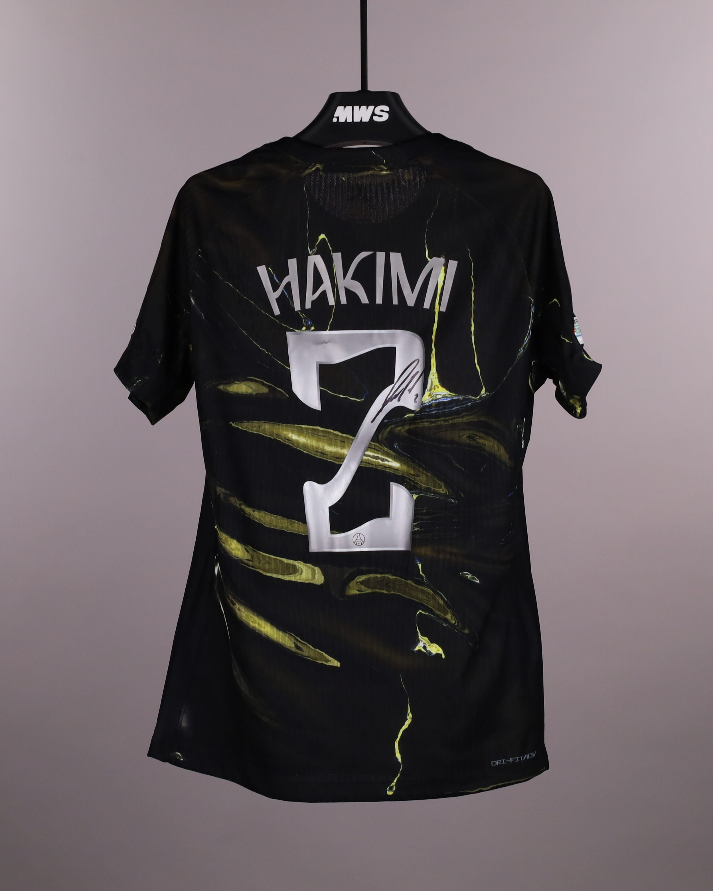 パリ・サンジェルマン HAKIMI サイン入りジャージ Achraf Hakimi | Paris Saint Germain - Chelsea | MatchWornShirt