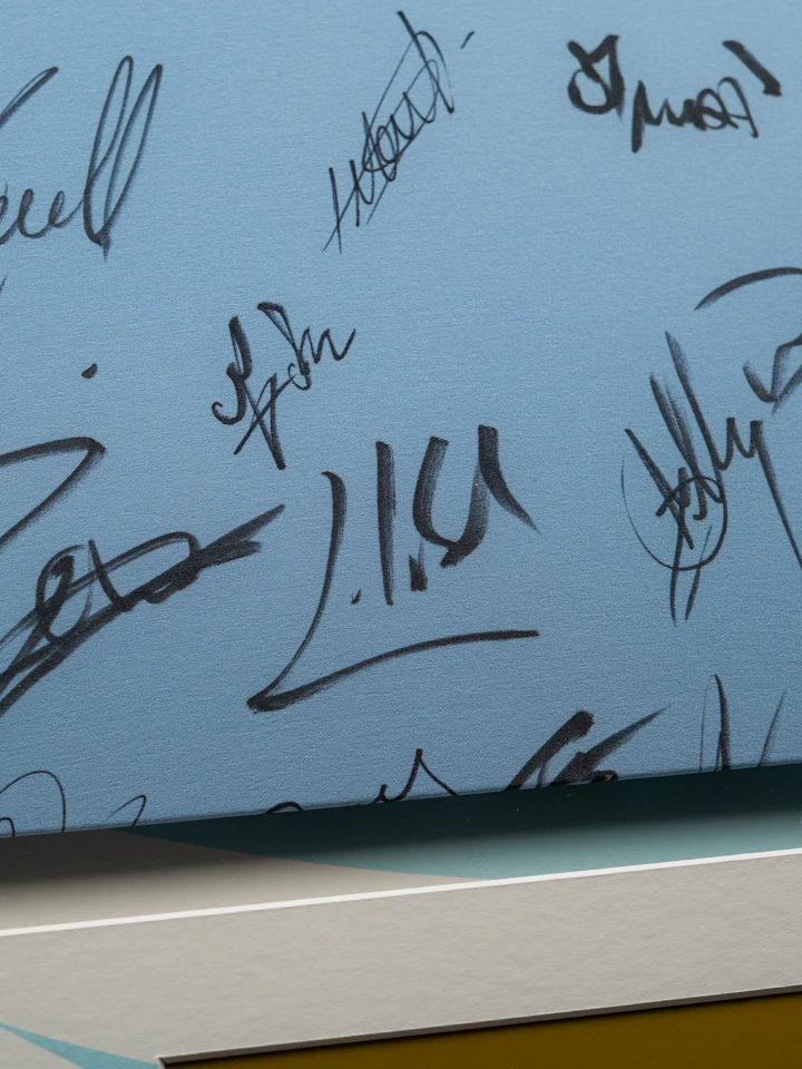 Limited Edition Framed Crunch Squad Signed Shirt