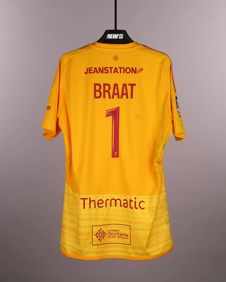 来自Rodez Aveyron Football的Quentin Braat球衣