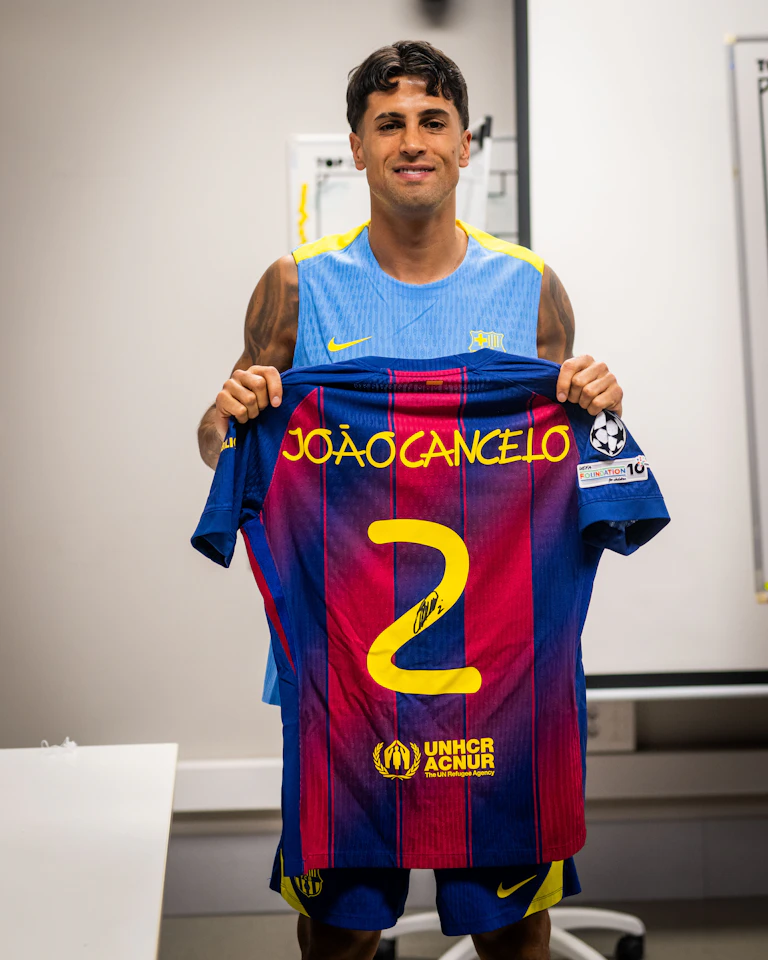 João Cancelo FC Barcelona shirt