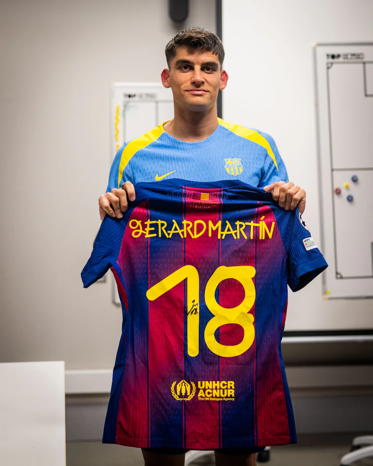 Gerard Martín FC Barcelona camisa.