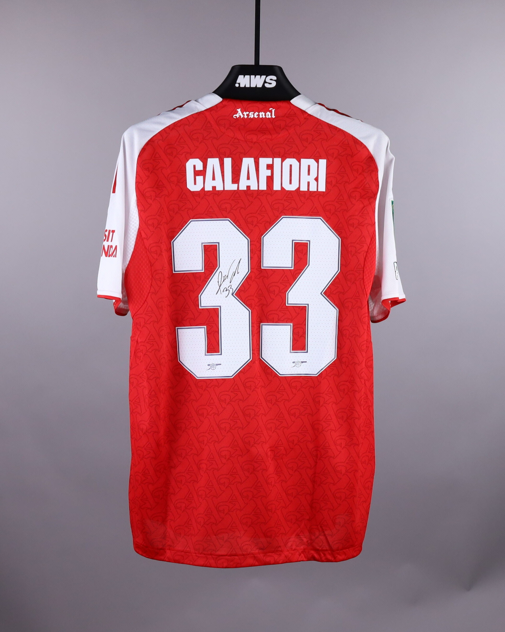アーセナル CALAFIORI ユニフォーム Riccardo Calafiori | Arsenal - Manchester City | MatchWornShirt