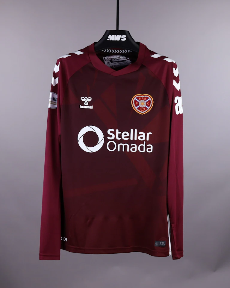 Heart of Midlothian 팀의 Lawrence Shankland 셔츠