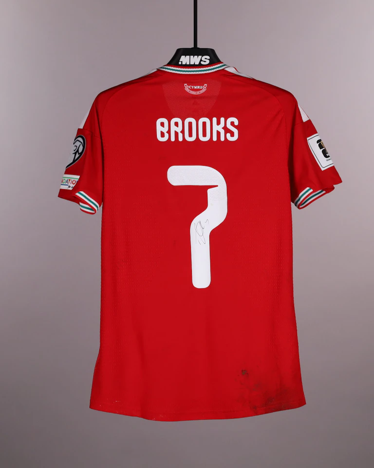 David Brooks Wales jersey