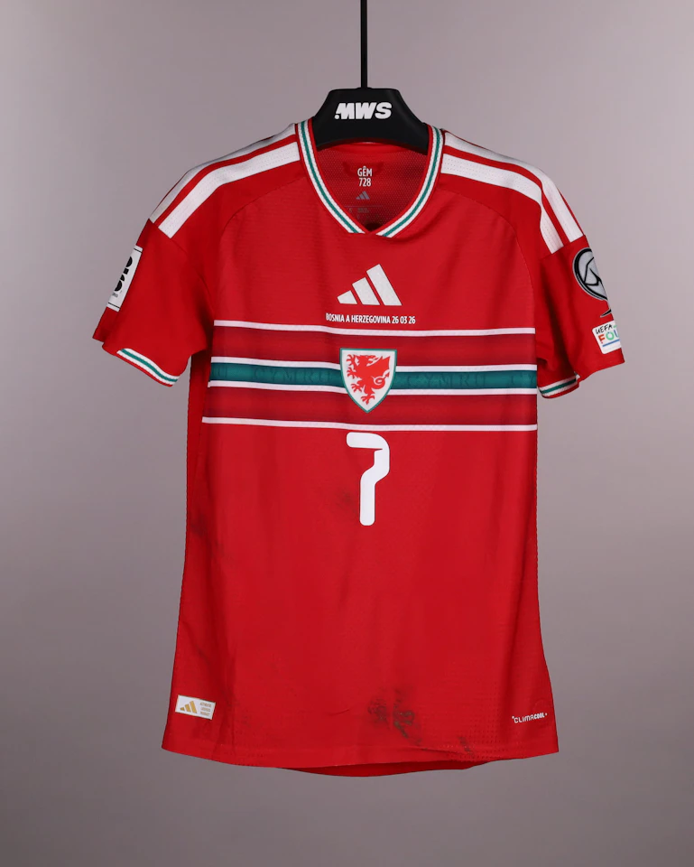 David Brooks Wales jersey
