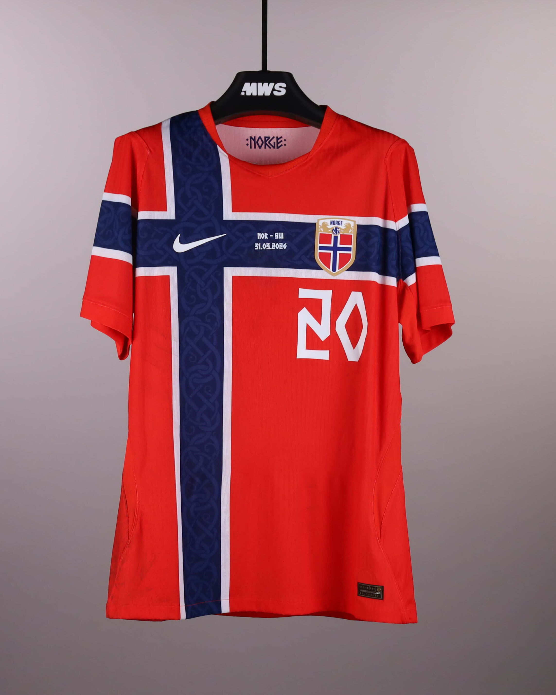 Antonio Nusa | Norway - Switzerland | MatchWornShirt