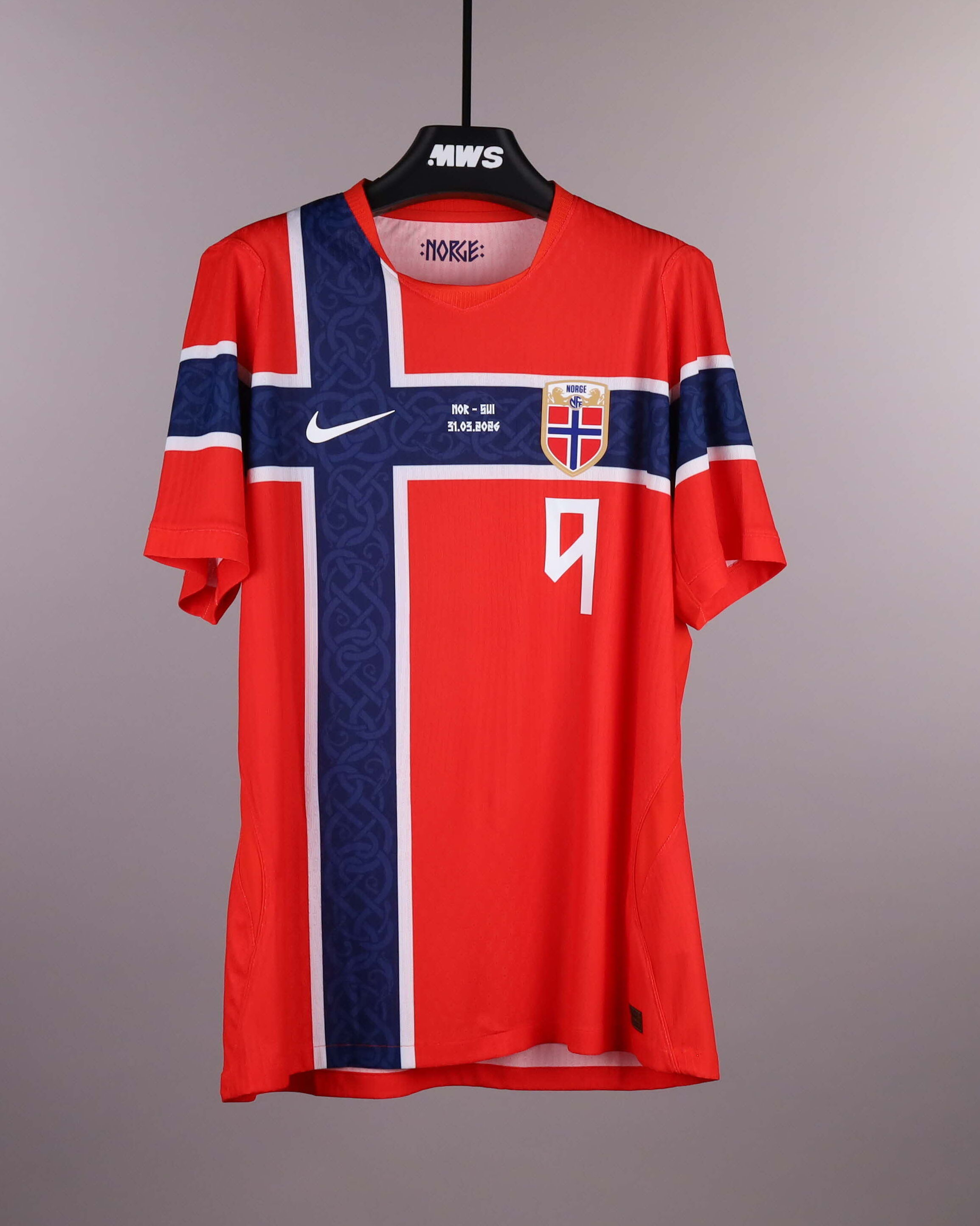 Erling Haaland | Norway - Switzerland | MatchWornShirt