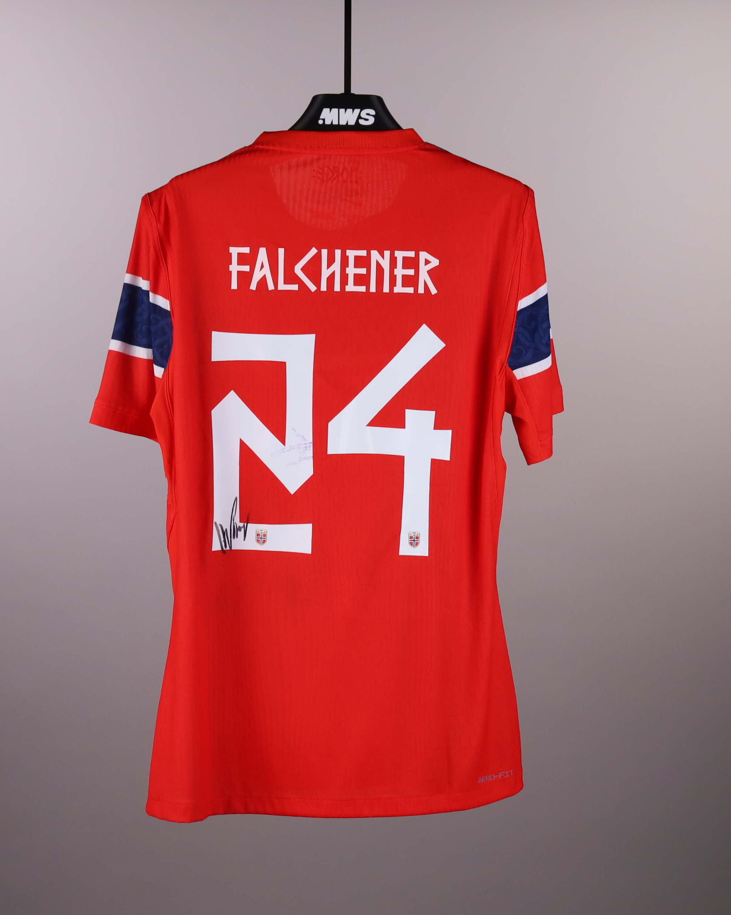 【BAGARCH】FOOTBALL SHIRTS Henrik Sælebakke Falchener | Norway - Switzerland | MatchWornShirt