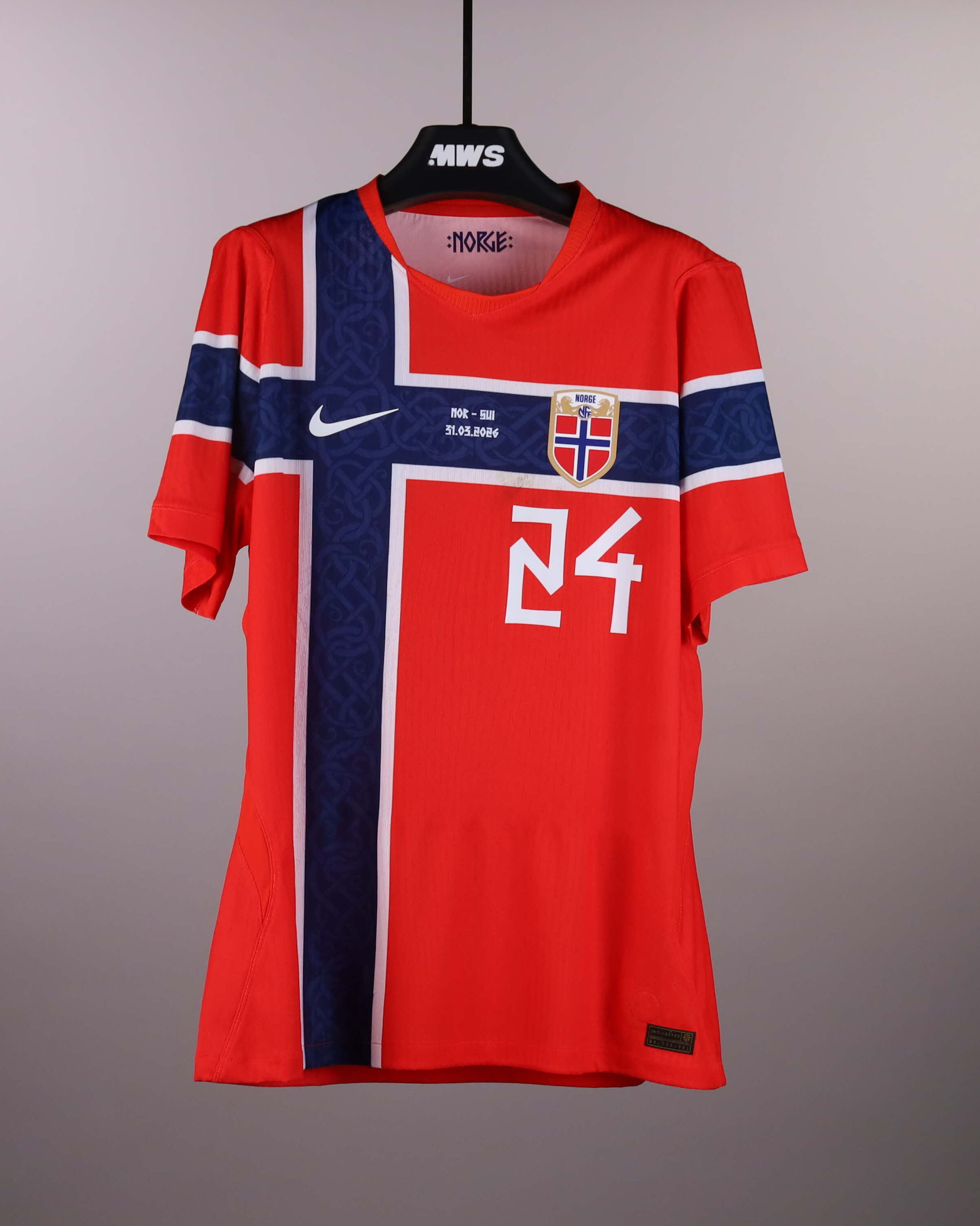 Henrik Sælebakke Falchener | Norway - Switzerland | MatchWornShirt