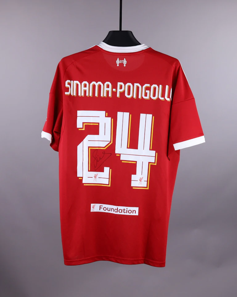 Flo Sinama-Pongolle Liverpool jersey
