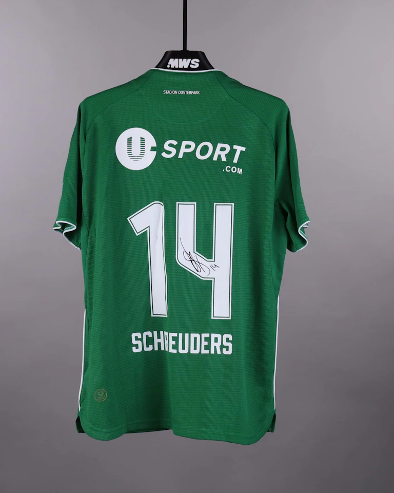 来自FC Groningen的Jorg Schreuders球衣