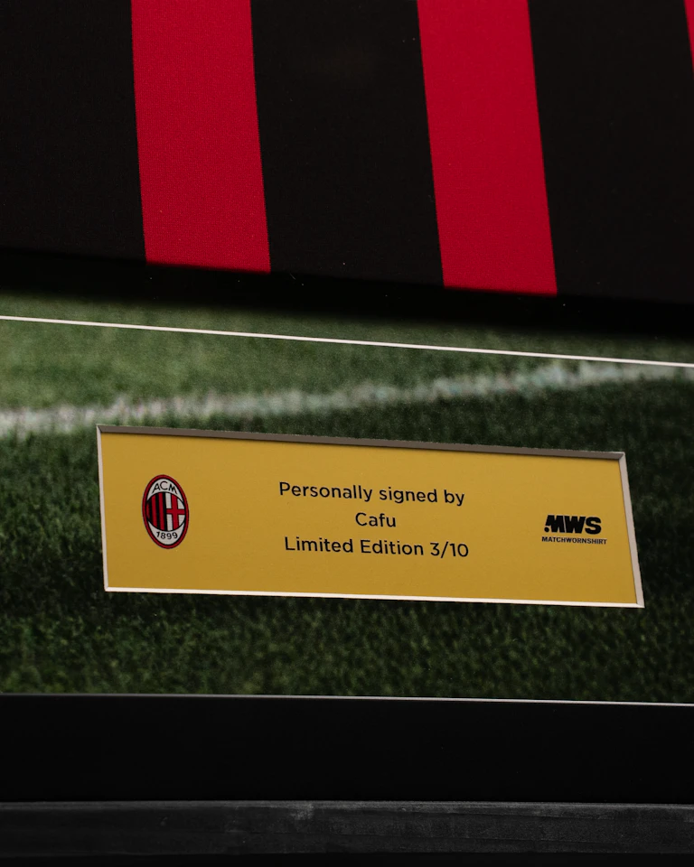 Limited Edition Framed Cafu Shirt - 3