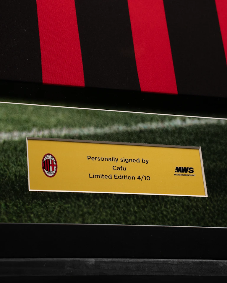 Limited Edition Framed Cafu Shirt - 4