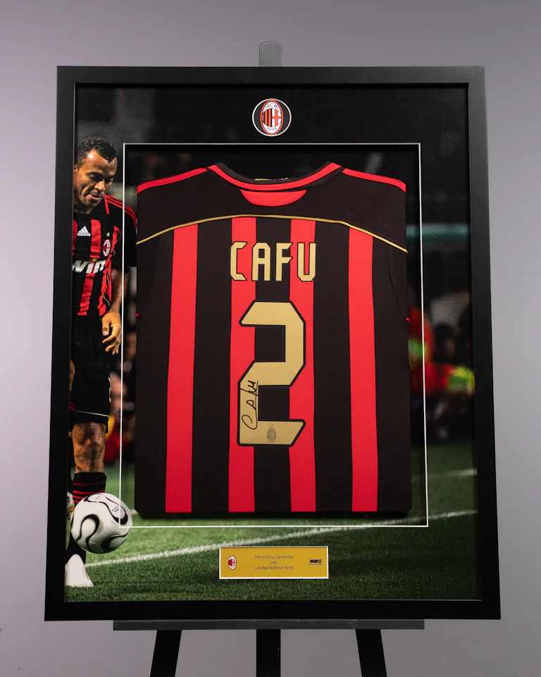 Limited Edition Framed Cafu Shirt - 5