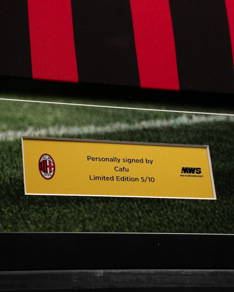 Limited Edition Framed Cafu Shirt - 5