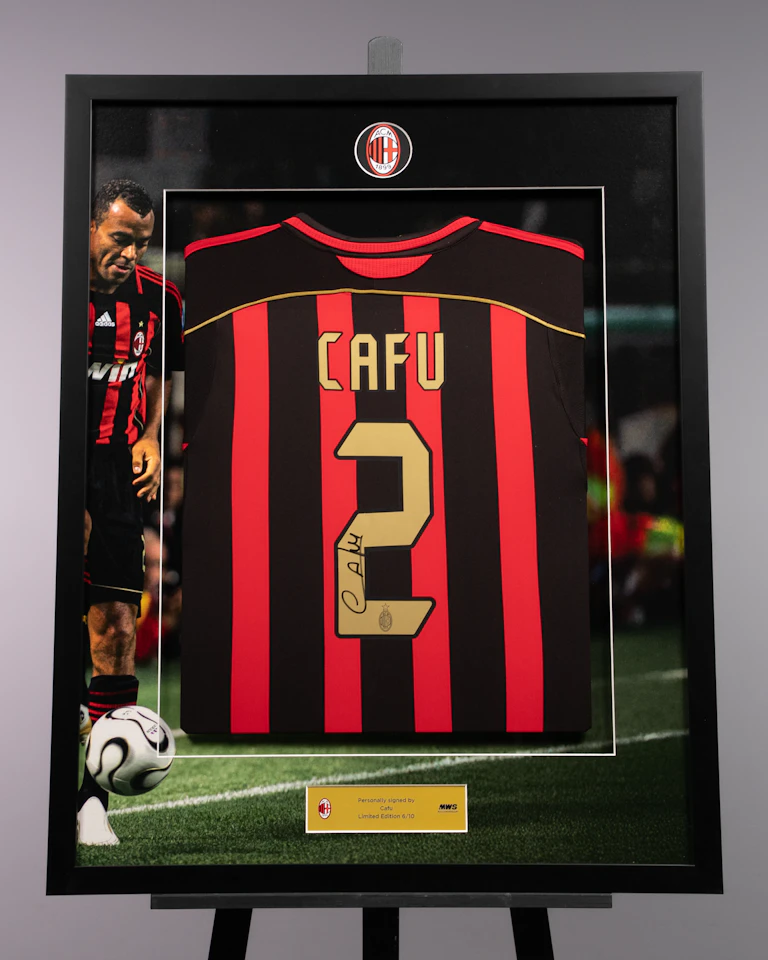 Limited Edition Framed Cafu Shirt - 6