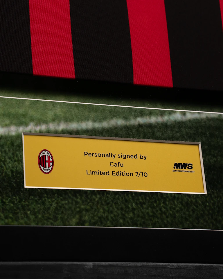Limited Edition Framed Cafu Shirt - 7