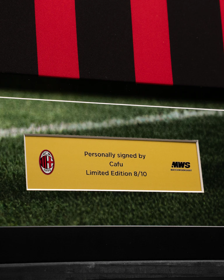 Limited Edition Framed Cafu Shirt - 8