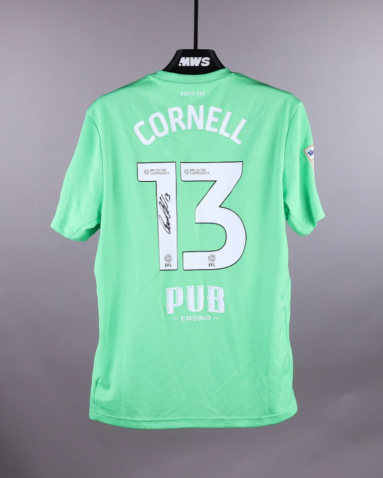 David Cornell Preston North End jersey