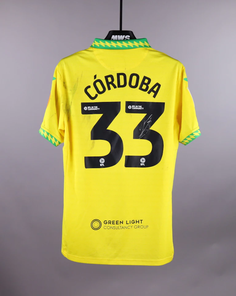 Norwich City-Trikot von José Angel Cordoba Chambers