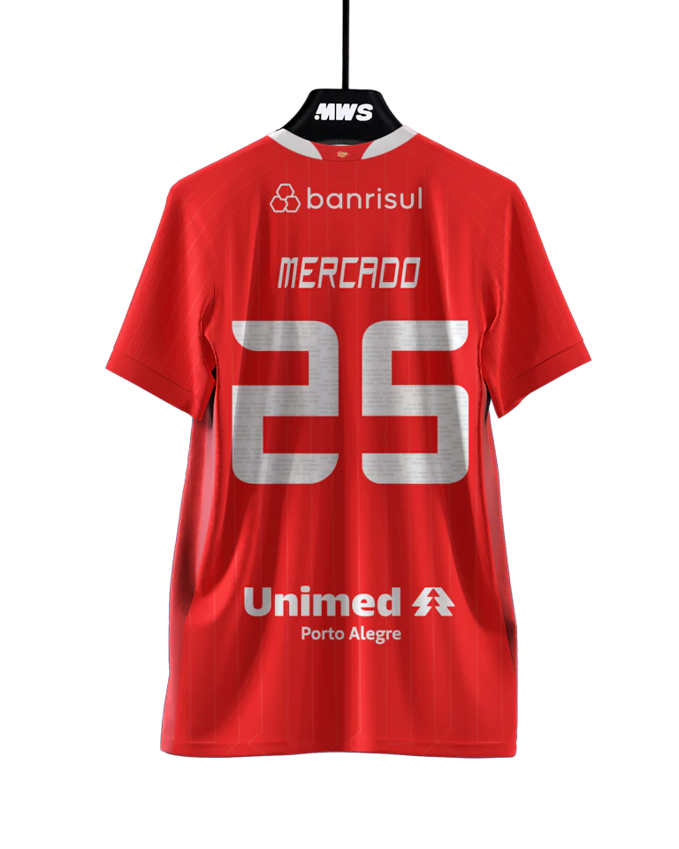 Internacional 팀의 Gabriel Iván Mercado 셔츠