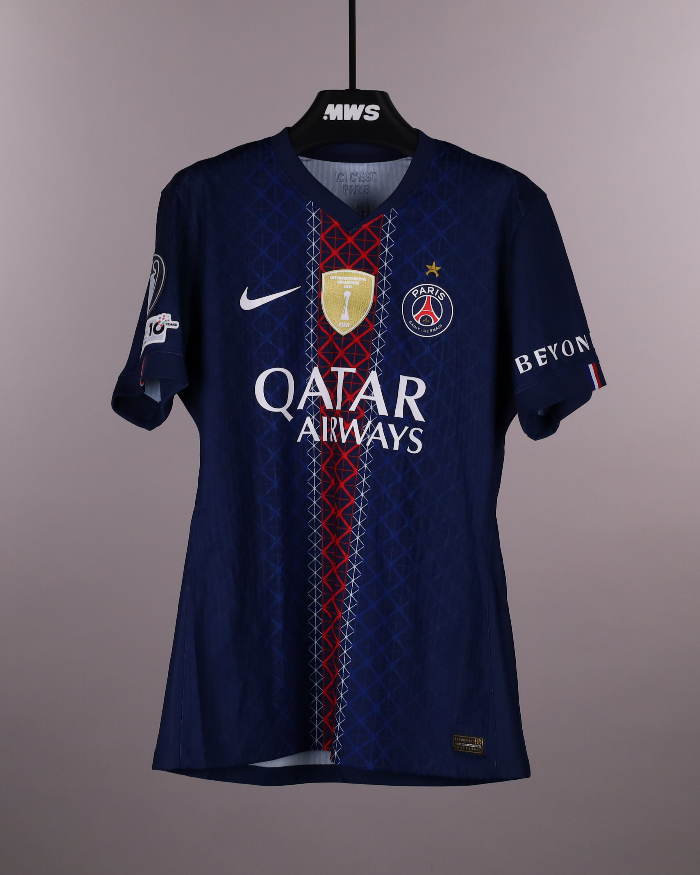 João Neves | Paris Saint Germain - Liverpool | MatchWornShirt