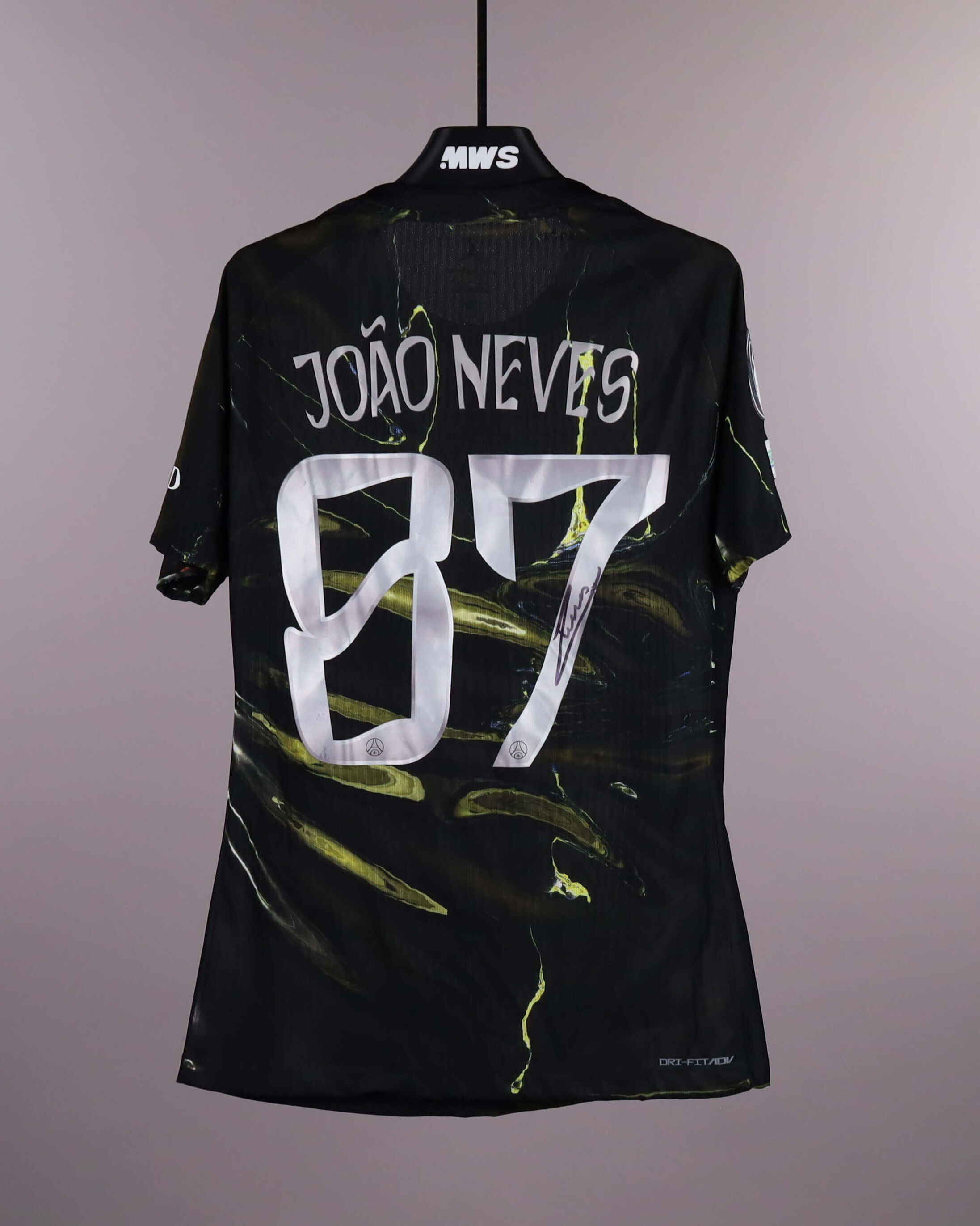 João Neves | Liverpool - Paris Saint Germain | MatchWornShirt