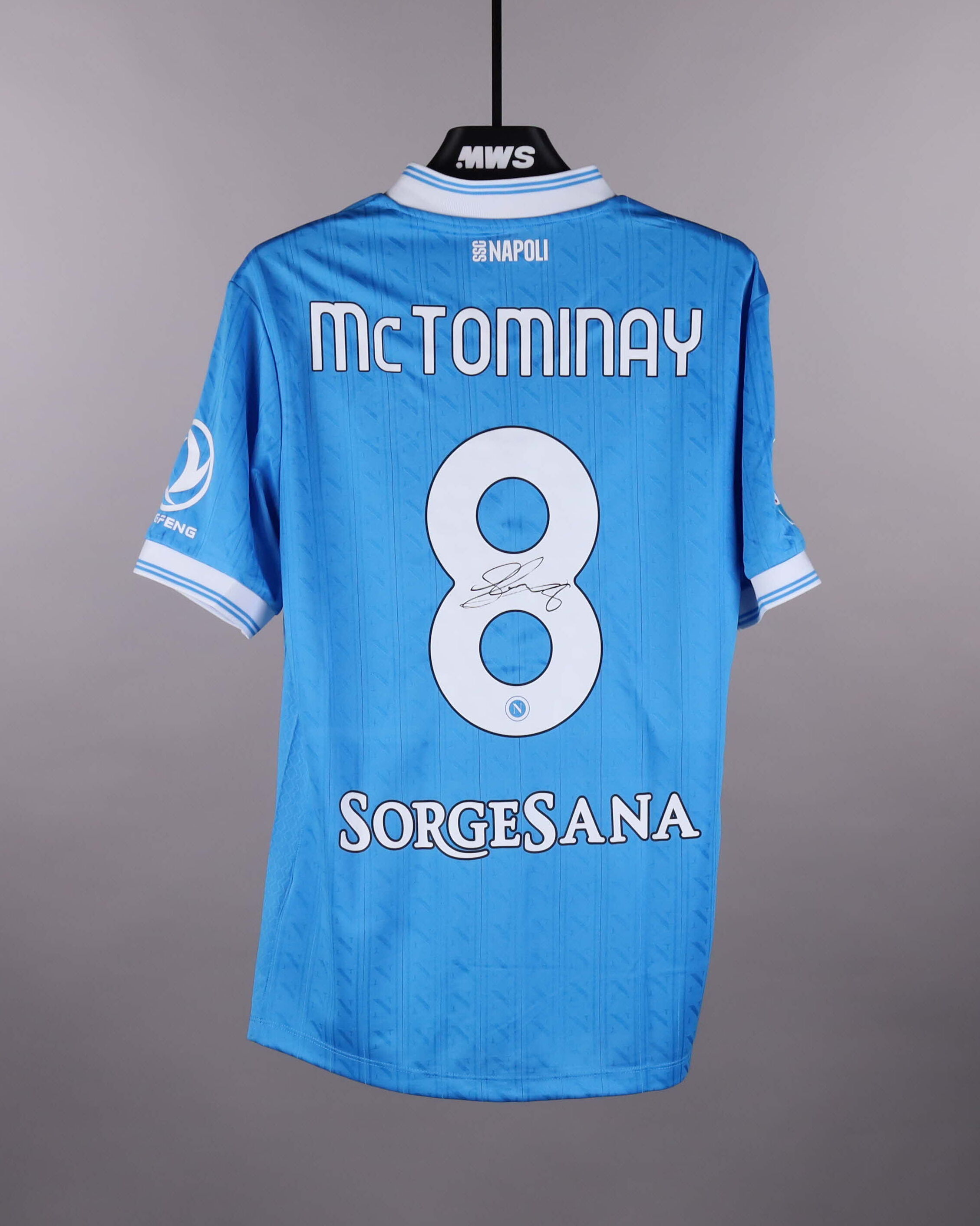 Napoli McTominay 8 ユニフォーム サイン入り Scott McTominay Signed Shirt | MatchWornShirt