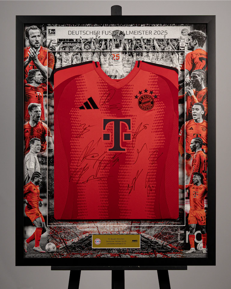 Limited Edition Framed Squad Signed Home 24-25 Shirt - 2/10