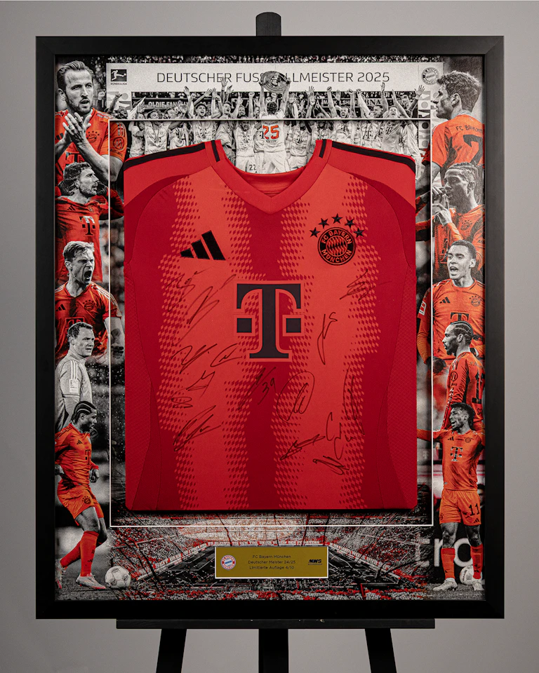 Limited Edition Framed Squad Signed Home 24-25 Shirt - 4/10