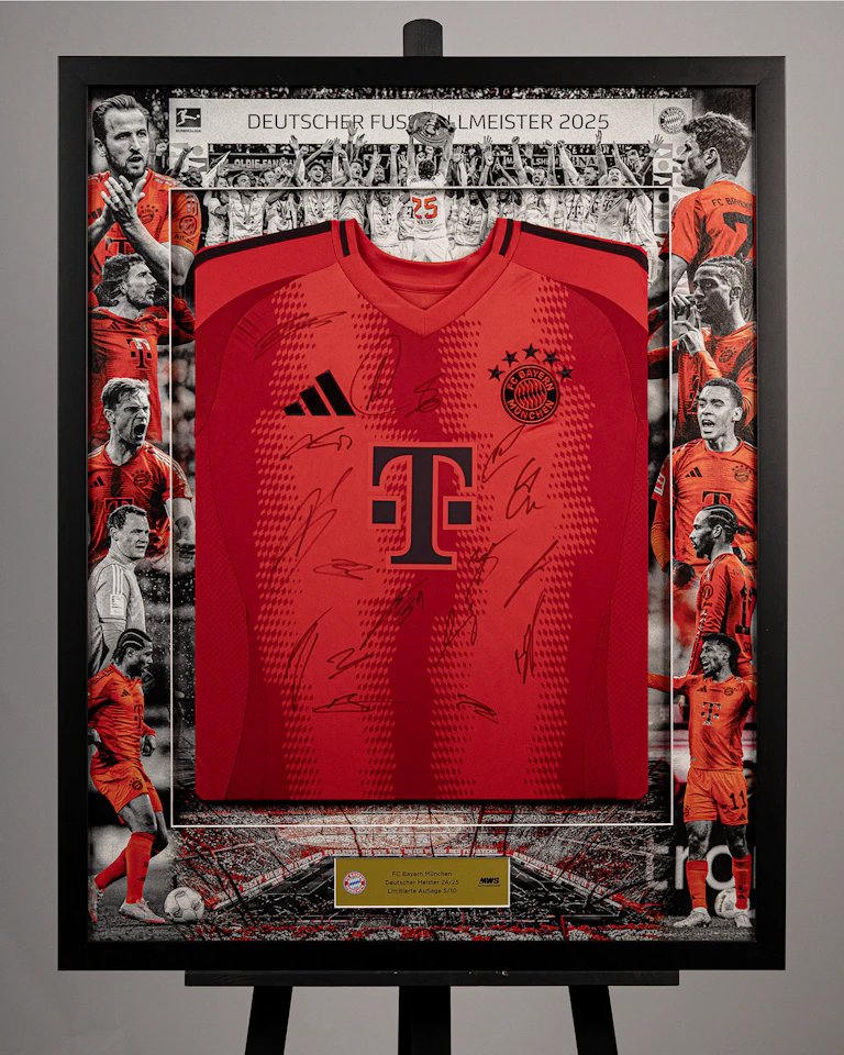 Limited Edition Framed Squad Signed Home 24-25 Shirt - 5/10